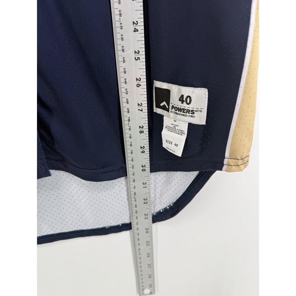 Adidas Notre Dame Fighting Irish Jersey 42 Polyester Navy Gold #40 Collegiate - Picture 5 of 7